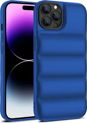 Produktbild von König Design Hülle kompatibel mit Apple iPhone 15 Pro Max Kunststoff Soft Handyhülle - Handy Case Blau