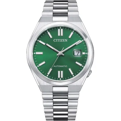 Image de Montre homme Citizen TSUYOSA AUTOMATIC verte argentée (Ø 40 mm)
