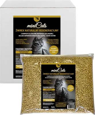 Produktbild von Natürliches regenerierendes Mais-Katzenstreu mit Kräutern 3,6l saugfähig