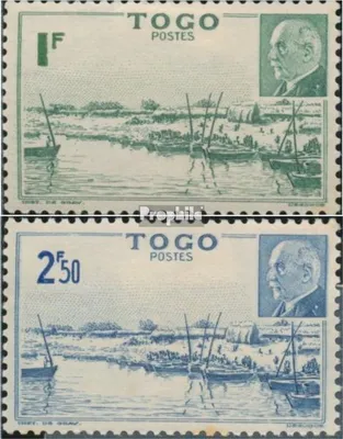 Produktbild von Briefmarken Togo 1941 Mi 163-164 (kompl.Ausg.) mit Falz Petain