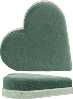 Produktbild von Famanu Steckschwamm Herzform - 3 Stück für Blumenarrangements
