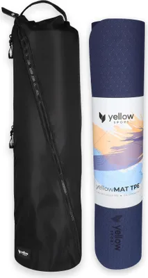 Produktbild von yellowMAT TPE-Trainingsmatten-Set, Blau und Marineblau + Tasche