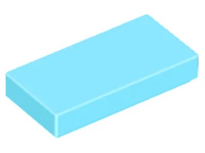 Obrázek produktu pro Lego® 1x2 kostky 3069 - 100 dílků Středně azurově modrá