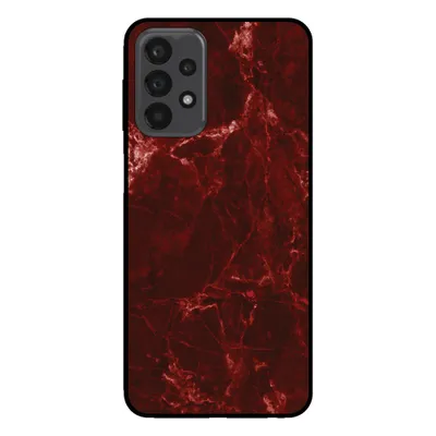 Obrázek produktu pro Smartphonica Pouzdro na telefon pro Samsung Galaxy A23 5G s mramorovým potiskem - Zadní kryt z TPU s mramorovým designem - Red
