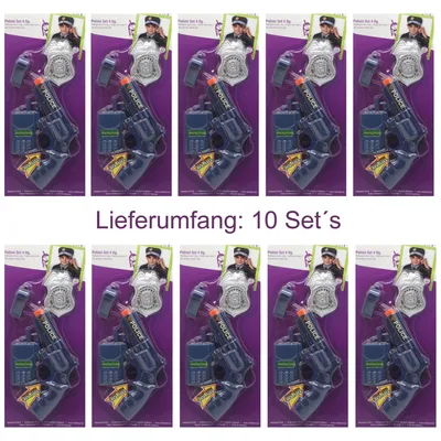 Produktbild von Kinder Polizei Spiele-Set (10 Stück)