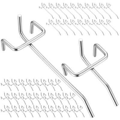Produktbild von Set aus 50 Haken für Lochplatten aus Stahl