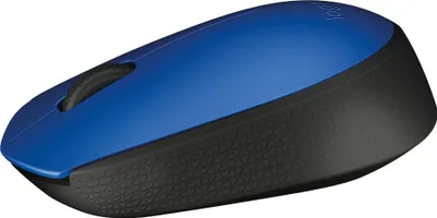 Produktbild von Logitech M171, Beidhändig, Optisch, RF Wireless, 1000 DPI, Schwarz, Blau