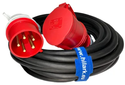 Produktbild von CEE Starkstrom-Verlängerungskabel H07RN-F 5G6 mm² 32A 5-polig Winkelstecker 40m