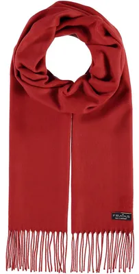 Productafbeelding van FRAAS sjaal Cashmink® Scarf with Fringes Rust rood