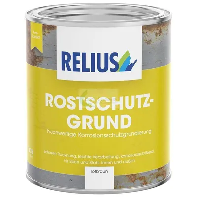 Produktbild von Relius Rostschutzgrund rotbraun 2,5 Liter - Hochwertige Korrossionsschutzgrundierung