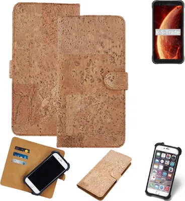 Produktbild von K-S-Trade Hülle kompatibel mit Blackview BV4900  Kork Handyhülle Cover  Schutzhülle TPU Case Bumper in Hellbraun, (1x)
