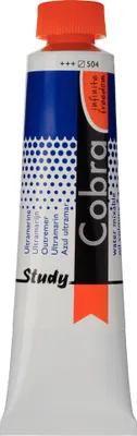 Produktbild von Cobra Study Wassermischbare Ölfarbe Tube 40 ml Ultramarin 504