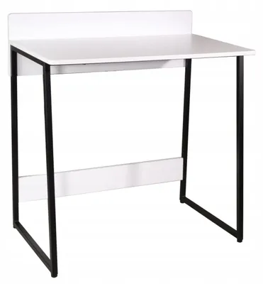 Zdjęcie produktu dla Biurko z półkami komputerowe 80 x 49.5 cm kolor biały FURNITEX B6-FX
