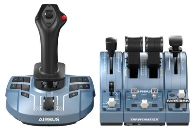 Produktbild von Thrustmaster TCA Captain Pack X Airbus Edition, Joystick + Motorsteuerungshebel, PC, Xbox Series S, Xbox Series X, Richtungstasten, Menü-Taste, Schaltfläche Auswählen, Schaltfläche Teilen, View button, Analog / Digital, Kabelgebunden, USB