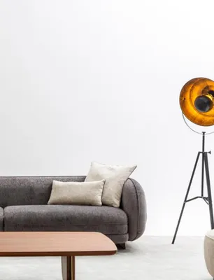 Produktbild von Moderner Grau Sofagarnitur set 3 Sitzer Sofas 2x Sessel Wohnzimmer set