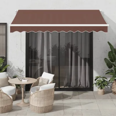 Produktbild von Maison Exclusive - Markise Automatisch mit LED Braun 300x250 cm