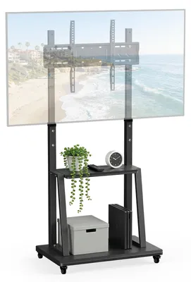 TV-Ständer rollbar, höhenverstellbar, 40-70 Zoll, VESA 600x400, bis 60 kg