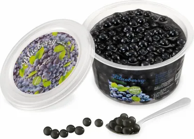 Produktbild von INSPIRE FOOD Blaubeer Bubble Tea Perlen - 100% vegan, glutenfrei, 450g