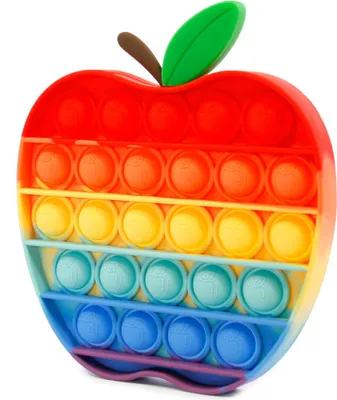 Produktbild von Push Bubble Pop It Apfel Antistress Spielzeug - Fidget Toy zur Beruhigung & Fokus