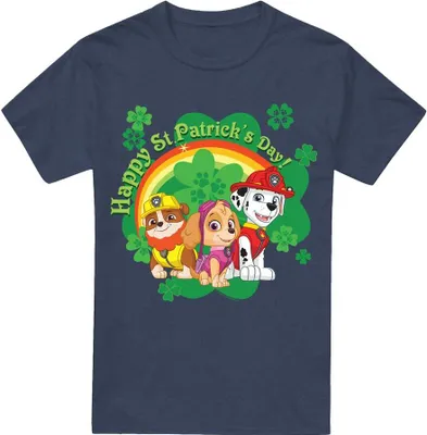 Produktbild von Paw Patrol - T-Shirt für Herren/Damen Uni - St Patricks-Tag TV18324 (3XL) (Marineblau)