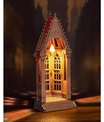 Produktbild von 3D-Puzzle Geometrische Kathedrale Holzpuzzle 112 Teile Steckmodell Bastelset Wohndekoration