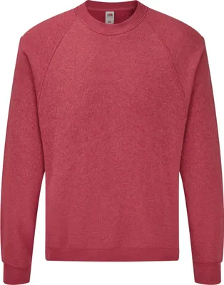 Image de Fruit of the Loom - Pull « Classic » pour homme à manches raglan FK2837 (XXL) (rouge bruyère)