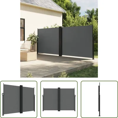 Image de The Living Store Store latéral extensible Anthracite 180x600 cm