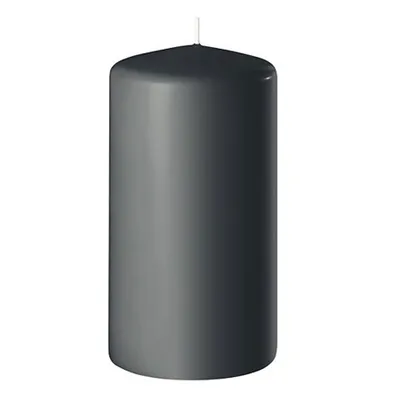 Produktbild von Stumpenkerze Kerze 100x60mm selbstverlöschend sichere Kerze Dekokerze Tischkerze, Farbe:anthrazit