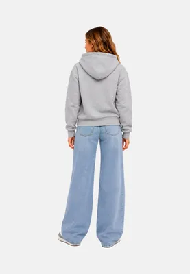 Produktbild von Lässige Sweatjacke mit Kapuze, Reißverschluss und Seitentaschen, normale Passform