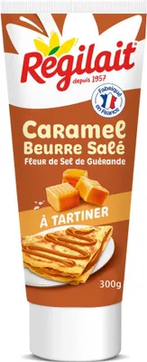 Produktbild von REGILAIT Karamellcreme gesalzen – Ideal für Crêpes & Desserts, 300g Tube