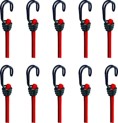 Produktbild von BASI - Gummispannseil 10er Set - GSS - Rot - mit Doppelhaken - Länge 600x8 mm - Zurrkraft 40 kg - 5x0004-0301
