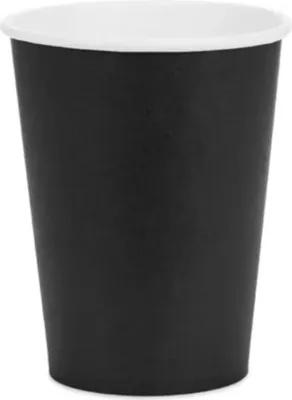 Produktbild von Papierbecher, schwarz, 250 ml, 6 Stück