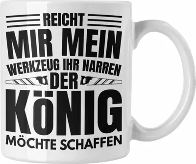 Produktbild von Trendation - Handwerker Tasse Geschenk Mechatroniker Hausmeister Geschenkidee Männer Spruch (Weiß)