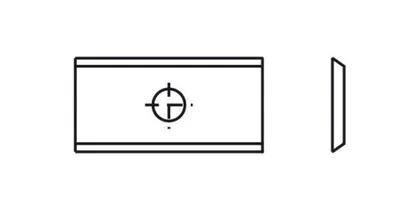 Produktbild von Spezial-Wendeplatte 28 24x12x1,5mm T04F 4 Stück