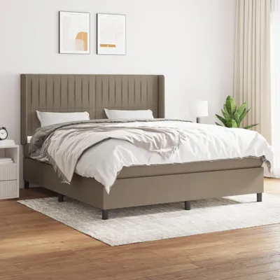 Produktbild von Maison Exclusive - Boxspringbett mit Matratze Taupe 180x200 cm Stoff