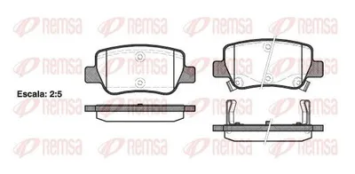 Produktbild von REMSA Bremsbeläge Satz Hinten Bremsklötze für TOYOTA AVENSIS Station Wagon (ZRT27, ADT27) 1403.02