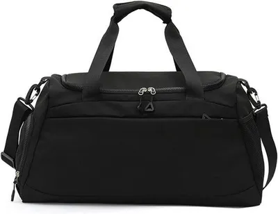Produktbild von Sport- und Reisetasche – Schwarz – 50 x 23 x 27 cm – Wasserdichte Duffeltasche mit Schuhfach – Für Damen und Herren