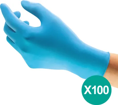 Produktbild von Nitril Einweghandschuhe Puderfrei Latexfrei  x 100 TouchNTuff 92-670 XL