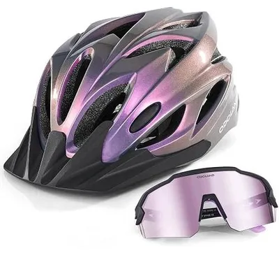 Zdjęcie produktu dla Kask rowerowy z goglami poliwęglan mężczyzna ochrona UV 54 61CM