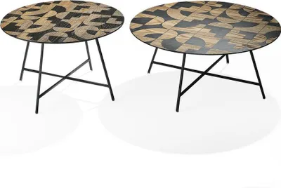 Obrázek produktu pro Konferenční stolky Odkládací stolek Konferenční stolky Designový stolek do obývacího pokoje 2 ks.