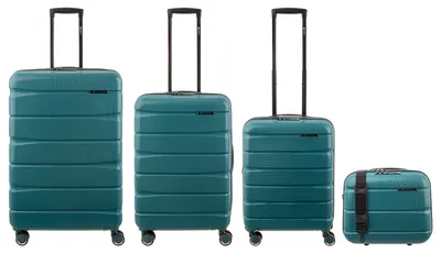 Produktbild von Franky ABS13 76/66/55er + BC Trolley 4er SET Dehnfalte Hartschale transformative teal