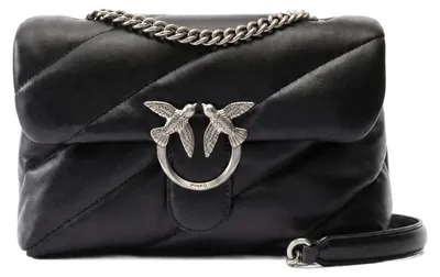 Immagine prodotto di PINKO Pelle borsa a tracolla borsa a tracolla Love Puff Classic CL Sheep Nappa Black - Old Silver nero