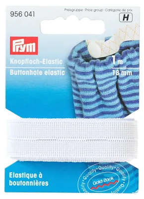 Produktbild von Prym 956041, 18 mm, Weiß, 1 m, 1 Stück(e), Polyester, 60 °C
