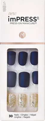 Obrázek produktu pro Kiss | Samolepicí umělé nehty, připravené na manikúru, 30 kusů, GRANÁTOVÉ/BROUŠENÉ nehty