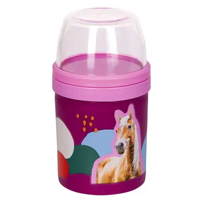 Produktbild von Müslibecher - I LOVE HORSES (fuchsia)