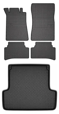 Obrázek produktu pro Gumové autokoberce SolidPRO + vana kufru pro: Mercedes-Benz třída C W202 1993-2000 kombi 5 ks