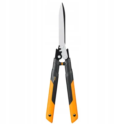 Produktbild von Fiskars PowerGear X Getriebe-Heckenschere HSX92, Schwarz, Orange, Gerade Klinge, Aluminium, 630 mm, 808 g