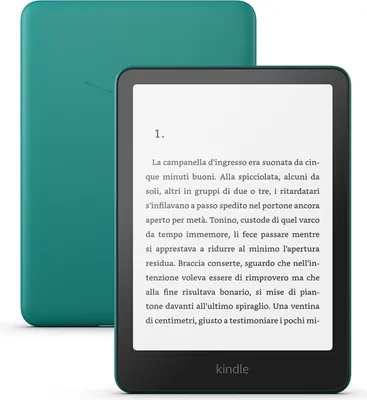 Immagine prodotto di Amazon B0CFP6F89F, 17,8 cm (7"), AZW, AZW3, DOC, DOCX, EPUB, HTML, MOBI, PDF, PRC, RTF, TXT, AAX, BMP, GIF, JPEG, PNG, 16 GB, 1000 MB