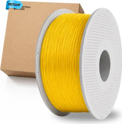 Produktbild von 1x Bambu Lab PETG-HF mit Spule gelb Filament 3D-Drucker 33400 Zubehör