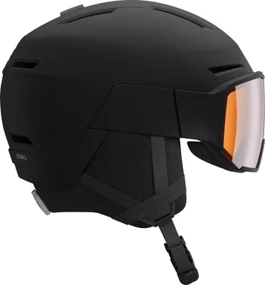 Image de Casque de ski Salomon Osmo tout-en-un avec visière, couleur noire, taille 53-56 cm
